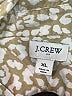 J.Crew 100% Cotton Animal Print Ivory Tan Long Sleeve Button-Down Shirt Size XL - photo 7