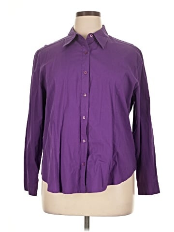 Real Comfort Long Sleeve Button-Down Shirt (view 1)