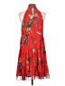 CeCe 100% Polyester Floral Red Cocktail Dress Size XS - photo 2