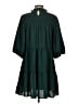 Entro 100% Polyester Solid Green Casual Dress Size S - photo 2