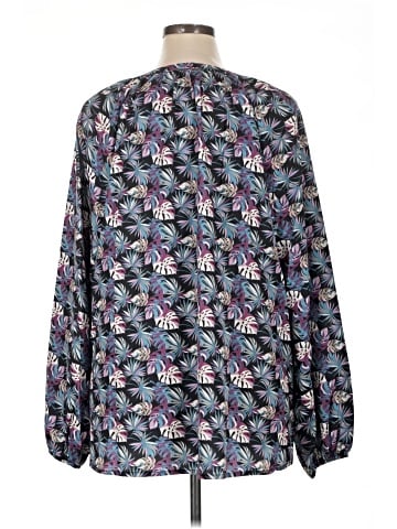 Cotton Bleu Long Sleeve Blouse (view 2)