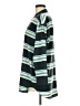 Gap 100% Polyester Stripes Teal 3/4 Sleeve Blouse Size M - photo 5