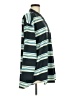 Gap 100% Polyester Stripes Teal 3/4 Sleeve Blouse Size M - photo 4