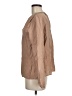 Self Contrast Tan Long Sleeve Blouse Size M - photo 5