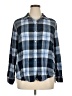 Gap Plaid Blue Long Sleeve Button-Down Shirt Size XL - photo 1