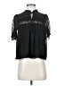 Zara TRF Black Short Sleeve Blouse Size XS - photo 1