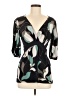 BCBGMAXAZRIA Black 3/4 Sleeve Blouse Size M - photo 1