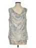 Ann Taylor Factory 100% Polyester Silver Sleeveless Blouse Size S (estimated) - photo 1