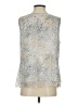 Ann Taylor Factory 100% Polyester Silver Sleeveless Blouse Size S (estimated) - photo 2