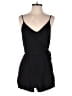 One Clothing 100% Rayon Solid Black Romper Size M - photo 1