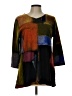 Trisha Tyler Color Block Graphic Multi Color Black Pullover Sweater Size L - photo 1