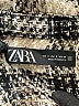 Zara Checkered-gingham Ivory Coat Size S - photo 6