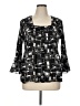 Serenade Black 3/4 Sleeve Blouse Size XL - photo 1