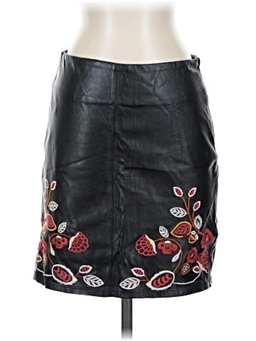Romeo & Juliet Couture Faux Leather Skirt (view 1)