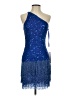 Mac Duggal 100% Polyester Blue Cocktail Dress Size 2 - photo 1
