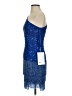 Mac Duggal 100% Polyester Blue Cocktail Dress Size 2 - photo 5