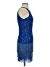 Mac Duggal 100% Polyester Blue Cocktail Dress Size 2 - photo 4