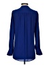 BCBGMAXAZRIA 100% Polyester Blue Long Sleeve Blouse Size XS - photo 2