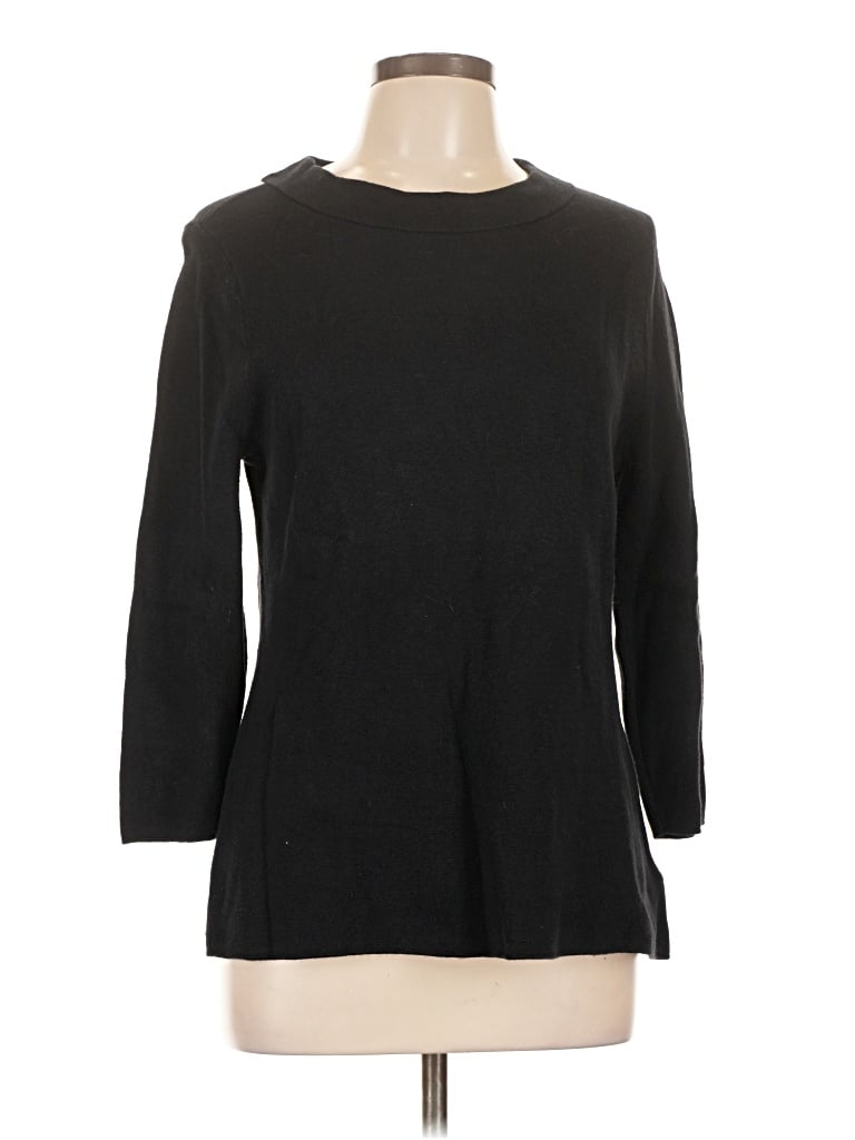 Pre-owned Talbots Outlet Pullover Sweater In Black