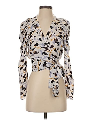 A.L.C. Long Sleeve Silk Top (view 1)