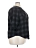 Torrid Plaid Black 3/4 Sleeve Blouse Size 3X Plus (3) - photo 4