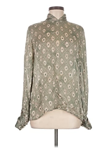 Carlisle Long Sleeve Silk Top (view 1)