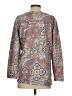 Coldwater Creek 100% Cotton Paisley Gray Pullover Sweater Size XS - photo 2