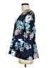 Pink Owl Blue Short Sleeve Blouse Size M - photo 5