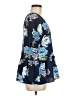 Pink Owl Blue Short Sleeve Blouse Size M - photo 4
