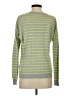 J.Crew Factory Store 100% Cotton Stripes Gray Green Pullover Sweater Size S - photo 2