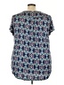 Simplee Tweed Blue Short Sleeve T-Shirt Size 3X - photo 2