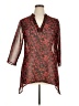 BFA Classics Red 3/4 Sleeve Blouse Size 14 - photo 1