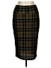 Rainbow Plaid Brown Formal Skirt Size L - photo 1