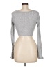 Shein Silver Long Sleeve Top Size 6 - photo 2