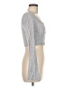 Shein Silver Long Sleeve Top Size 6 - photo 4