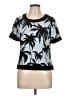 Vince Camuto Black Short Sleeve Top Size L - photo 1