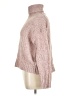 J.Crew Tweed Pink Turtleneck Sweater Size XL - photo 5