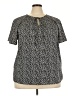 Emery Rose Black Short Sleeve Blouse Size 4X - photo 1