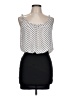 Body Central Polka Dots White Casual Dress Size L (estimated) - photo 1