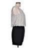 Body Central Polka Dots White Casual Dress Size L (estimated) - photo 4