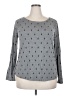 Cato Gray Long Sleeve Top Size 18 - photo 1