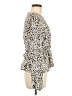 Shein Animal Print Ivory Long Sleeve Blouse Size 8 - 10 - photo 4