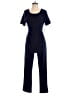 Tahari by ASL Solid Blue Jumpsuit Size 2 - photo 1