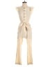 Assorted Brands Solid Ivory Jumpsuit Size S - photo 1