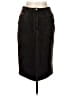 Element 100% Suede Black Leather Skirt Size 7 - photo 1