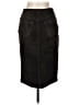 Element 100% Suede Black Leather Skirt Size 7 - photo 2