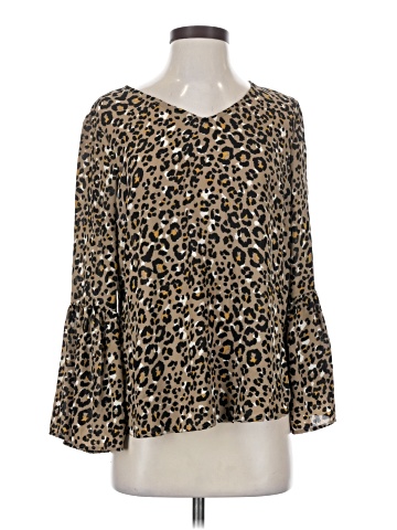 NY Collection Long Sleeve Blouse (view 1)