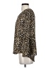 NY Collection 100% Polyester Animal Print Brown Long Sleeve Blouse Size S - photo 5