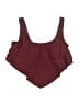 Shein Solid Burgundy Swimsuit Top Size XL - photo 1