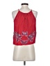 Blue Rain 100% Rayon Red Sleeveless Blouse Size XS - photo 2